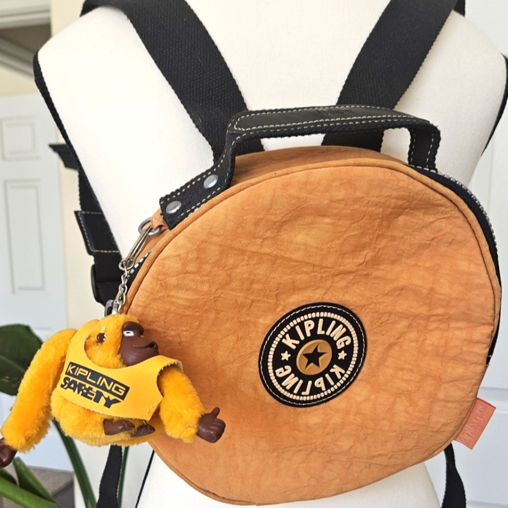 GUC Kipling Round Backpack - Yellow (rare)